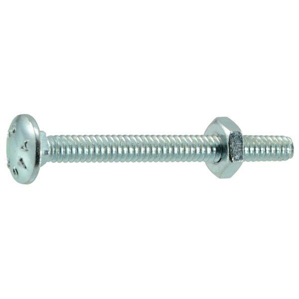 Midwest Fastener Carriage Bolt, Square Neck, 24 (Coarse), 2 in L, Steel, Zinc Plated, 15 PK 60525 - main
